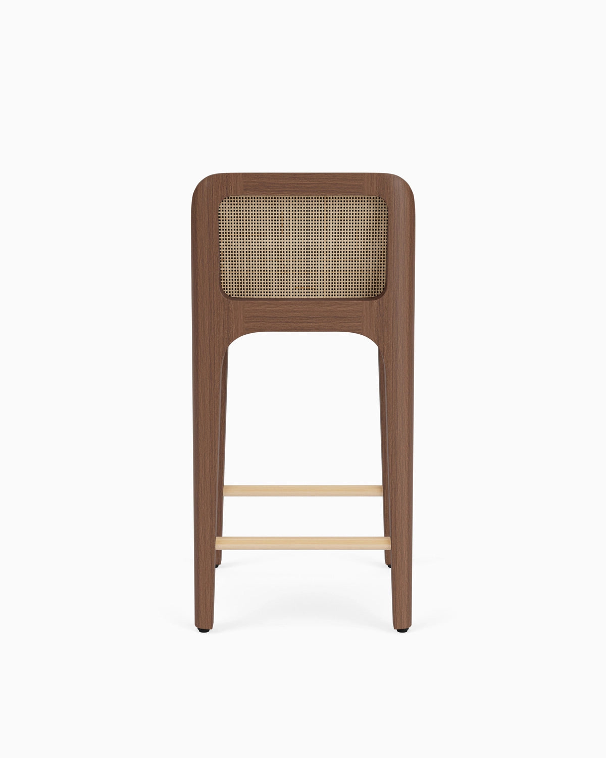 Walnut Frame / Black Leather Seat