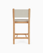 Latte Basketweave Seat / Pearl Leather Back / White Oak Frame