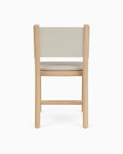 Latte Basketweave Seat / Pearl Leather Back / White Oak Frame