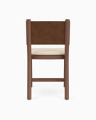 Oat Woven Seat / Maple Brown Leather Back / Walnut Frame