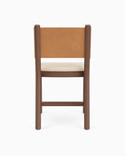 Oat Woven Seat / Saddle Leather Back / Walnut Frame