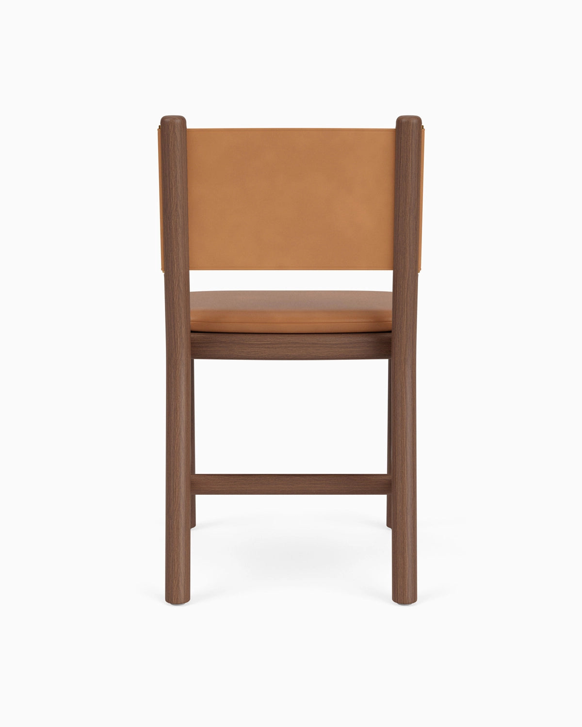 Saddle Leather Seat / Saddle Leather Back / Walnut Frame