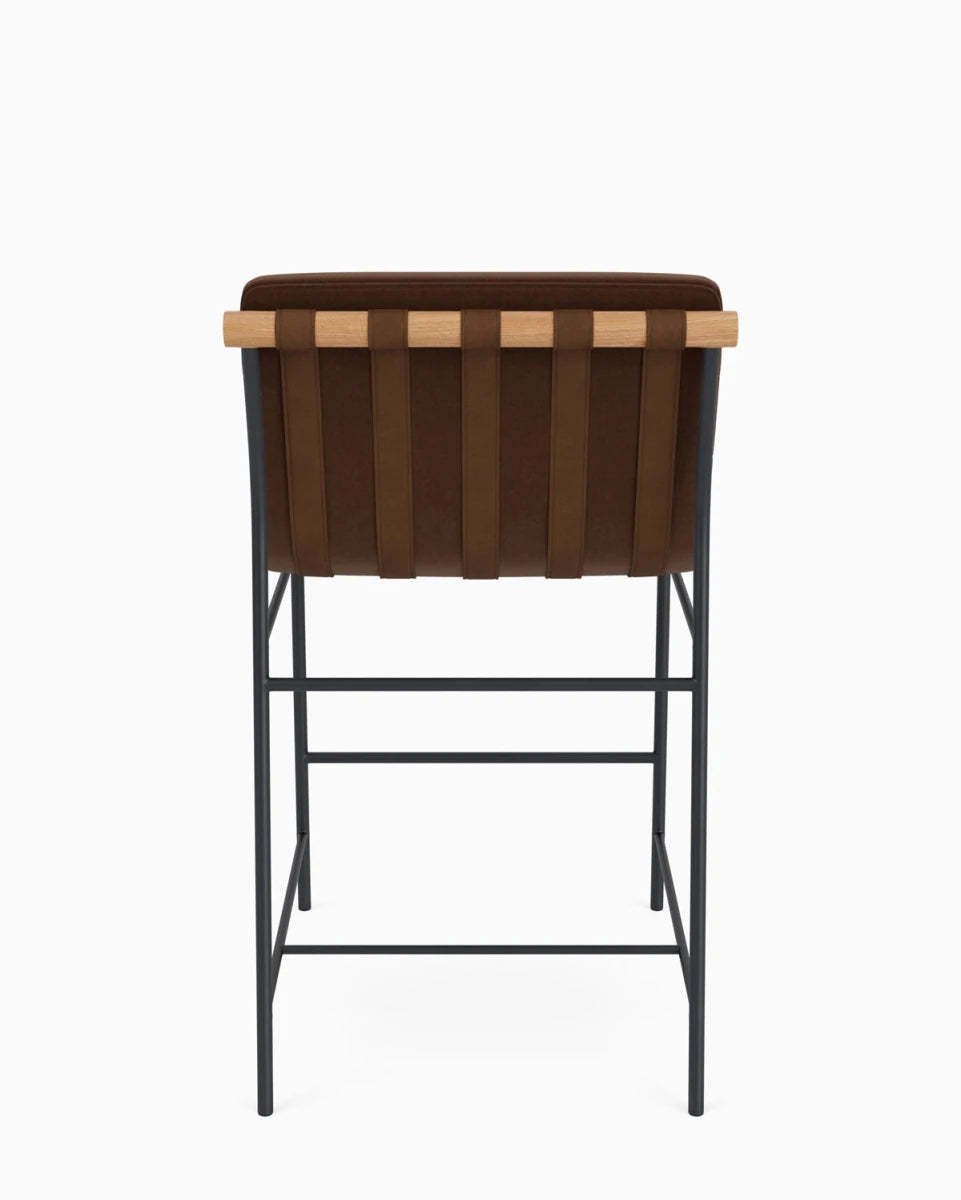 Cognac Velvet / White Oak / Counter (24" Height)