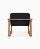 Slate FIQA Boucle / Black Rattan Seat