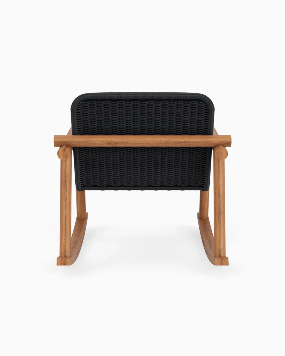 Slate FIQA Boucle / Black Rattan Seat