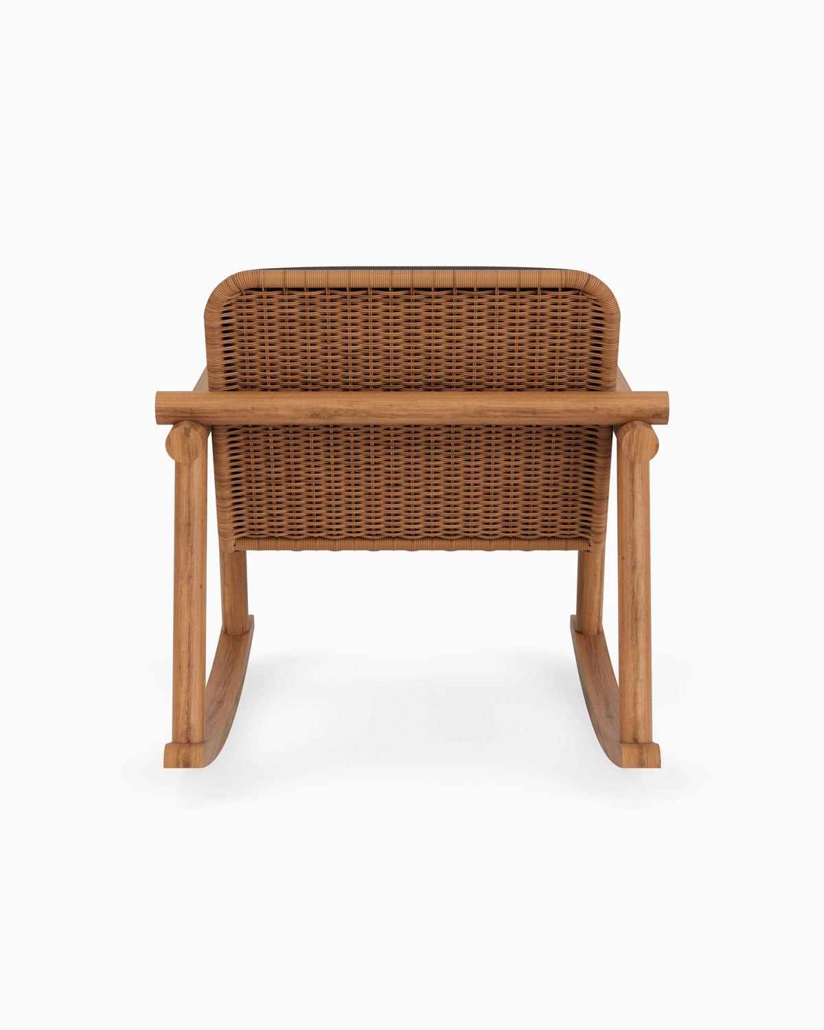 Slate FIQA Boucle / Tan Rattan Seat