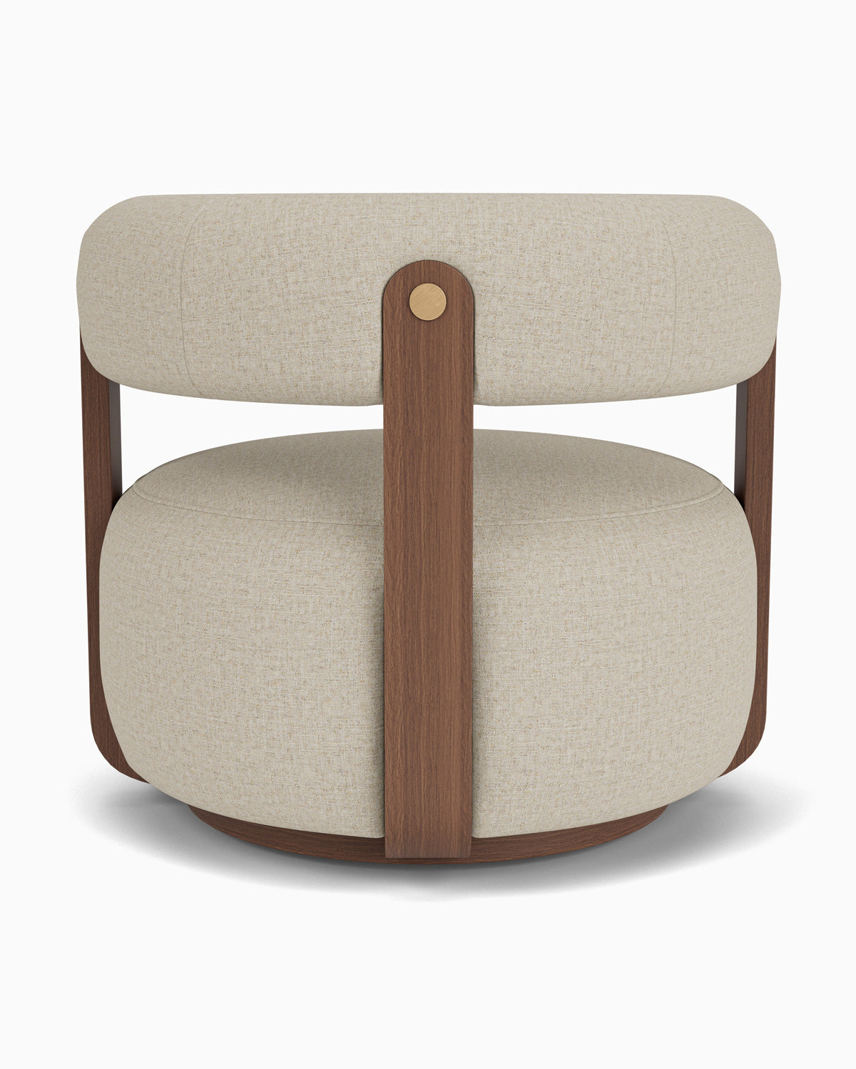 Flax Linen / Walnut Frame