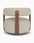 Flax Linen / Walnut Frame