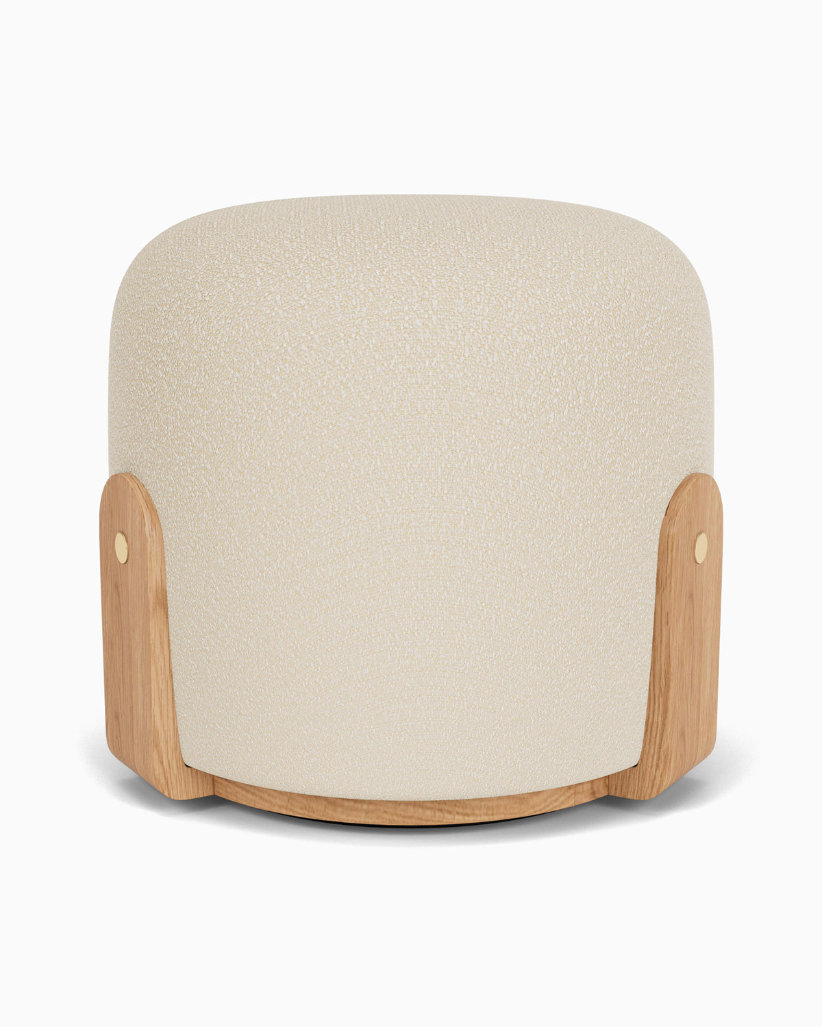 Oat Boucle / White Oak Frame