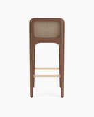 Mushroom Velvet Seat / Walnut Frame / Bar (30.5" Height)