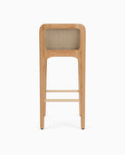 Pearl Leather Seat / White Oak Frame / Bar (30.5" Height)