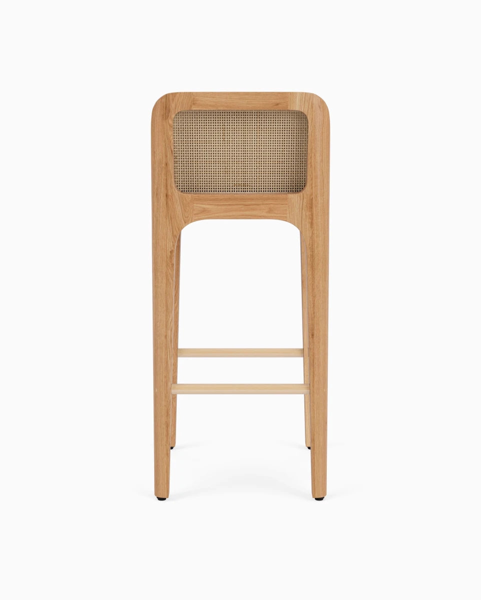 Sunflower Leather Seat / White Oak Frame / Bar (30.5" Height)