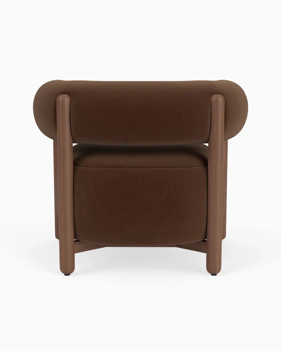 Cognac Velvet / Walnut