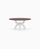 Walnut Top / White Plaster Base / 60" length | Seats 6