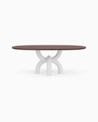 Walnut Top / White Plaster Base / 82" length | Seats 6