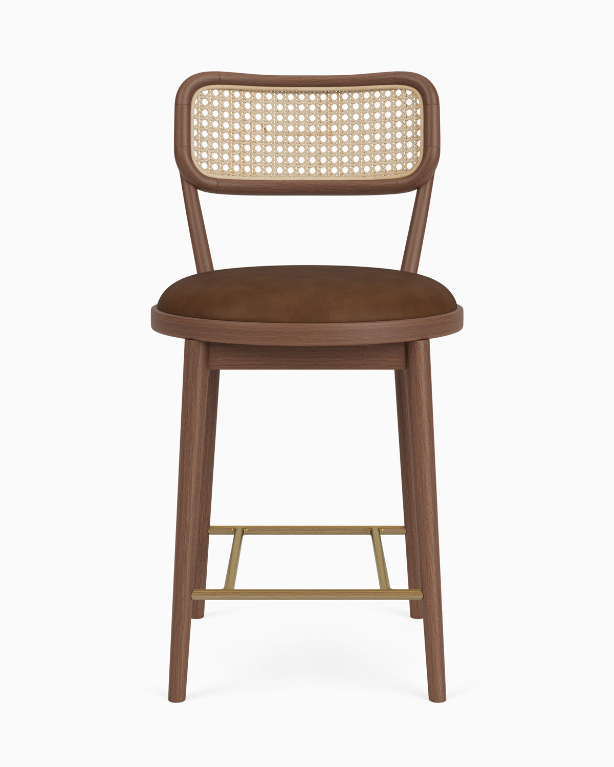 Chestnut Leather / Walnut / Counter (24" Height)