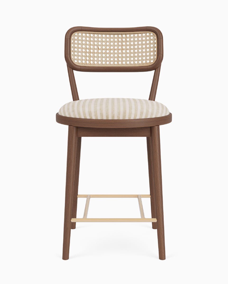 Au Lait Stripe / Walnut / Counter (24" Height)