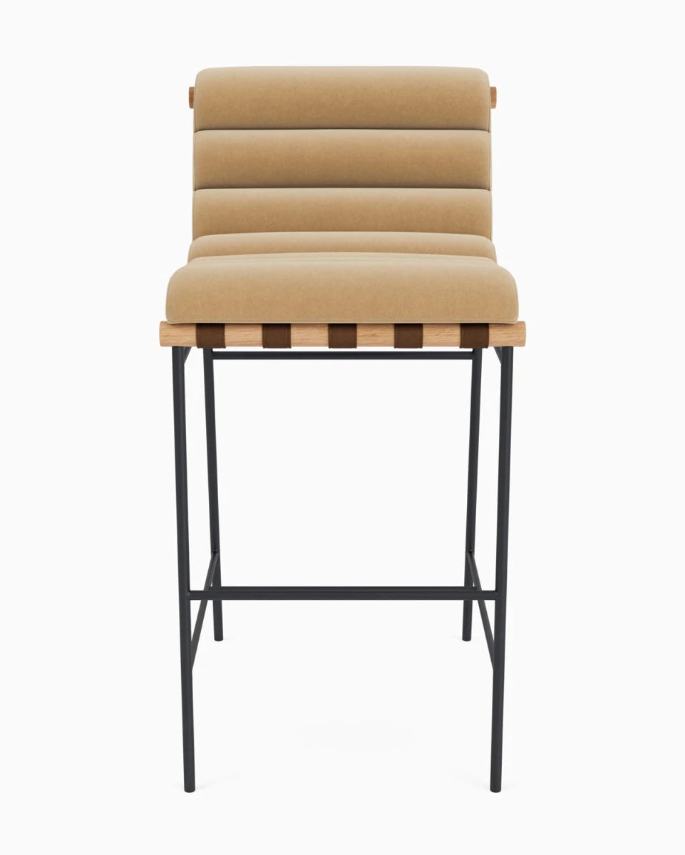 Caramel Velvet / White Oak / Bar (30" Height)