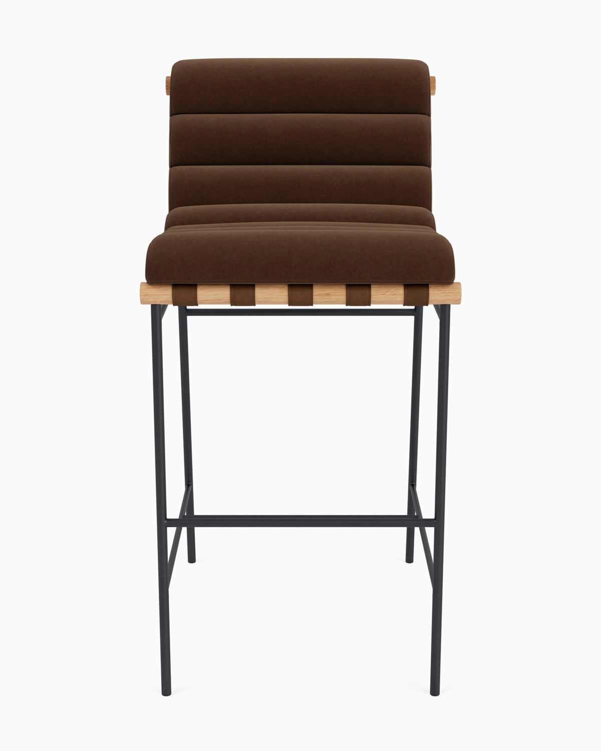 Cognac Velvet / White Oak / Bar (30" Height)