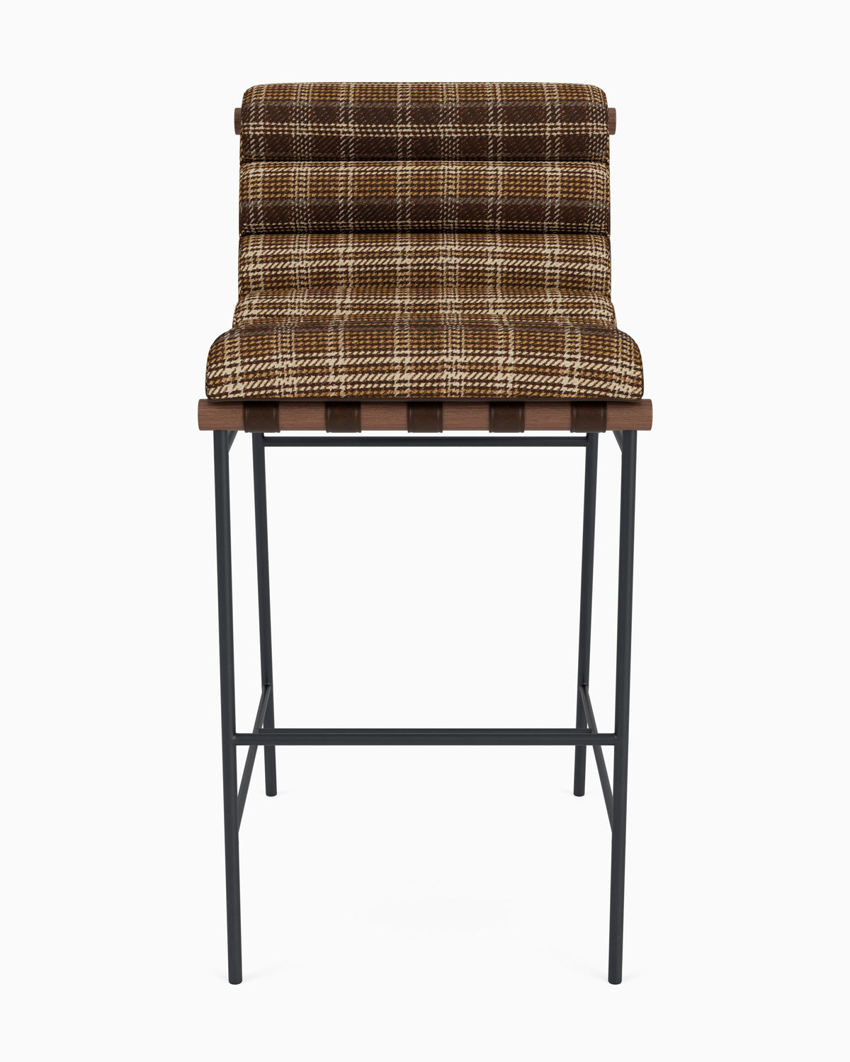 Heritage Plaid / Maple Leather Straps / Walnut / Bar (30" Height)