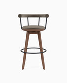 Mushroom Velvet / Walnut / Bar (31" Height)