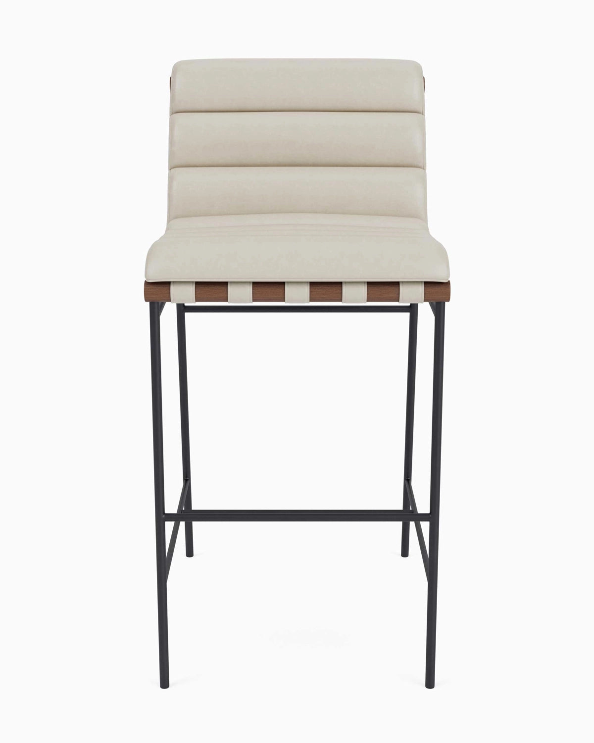 Pearl Leather / Walnut / Bar (30&quot; Height)