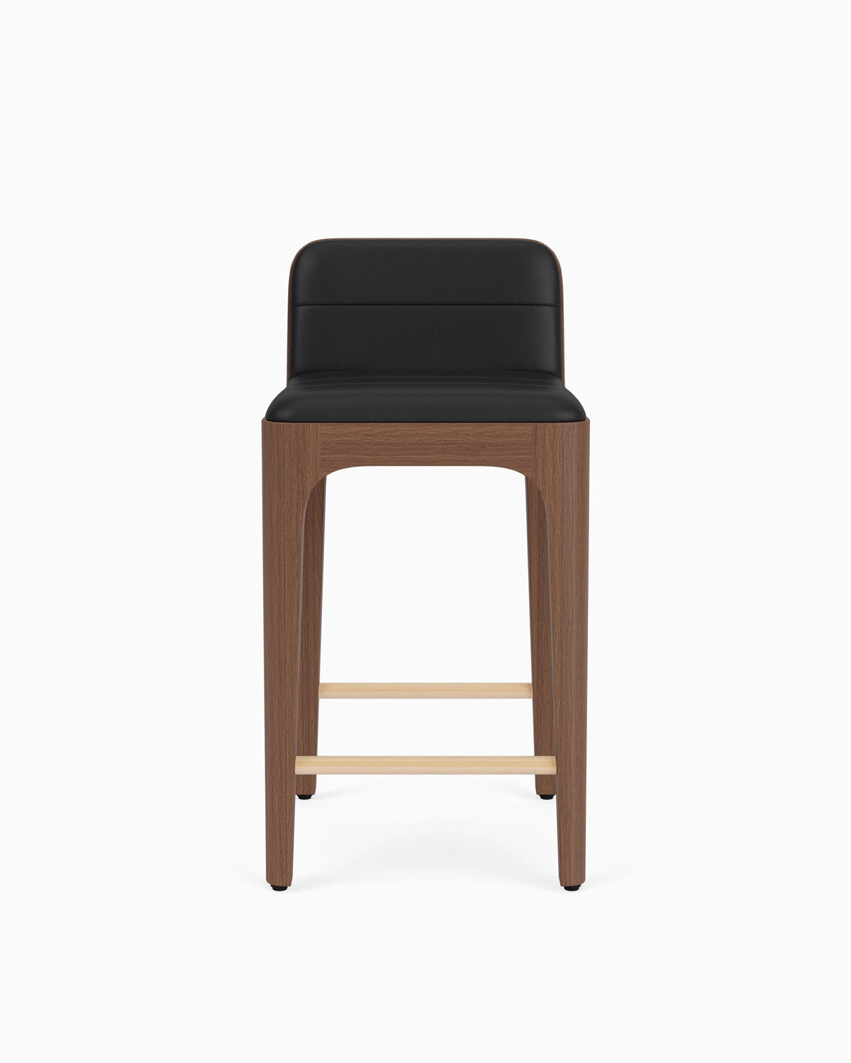 Walnut Frame / Black Leather Seat