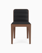 Black Leather Seat / Walnut Frame