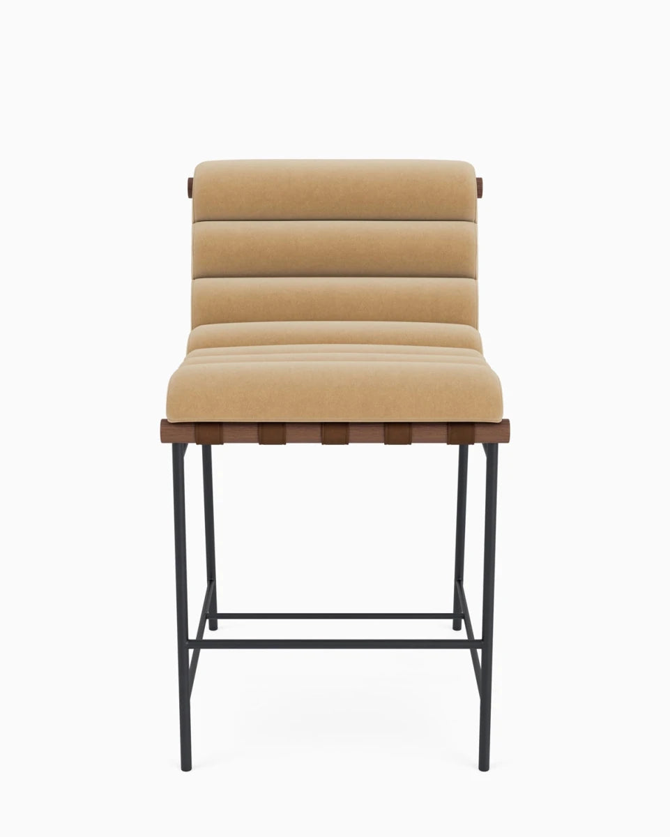 Caramel Velvet / Walnut / Counter (24" Height)