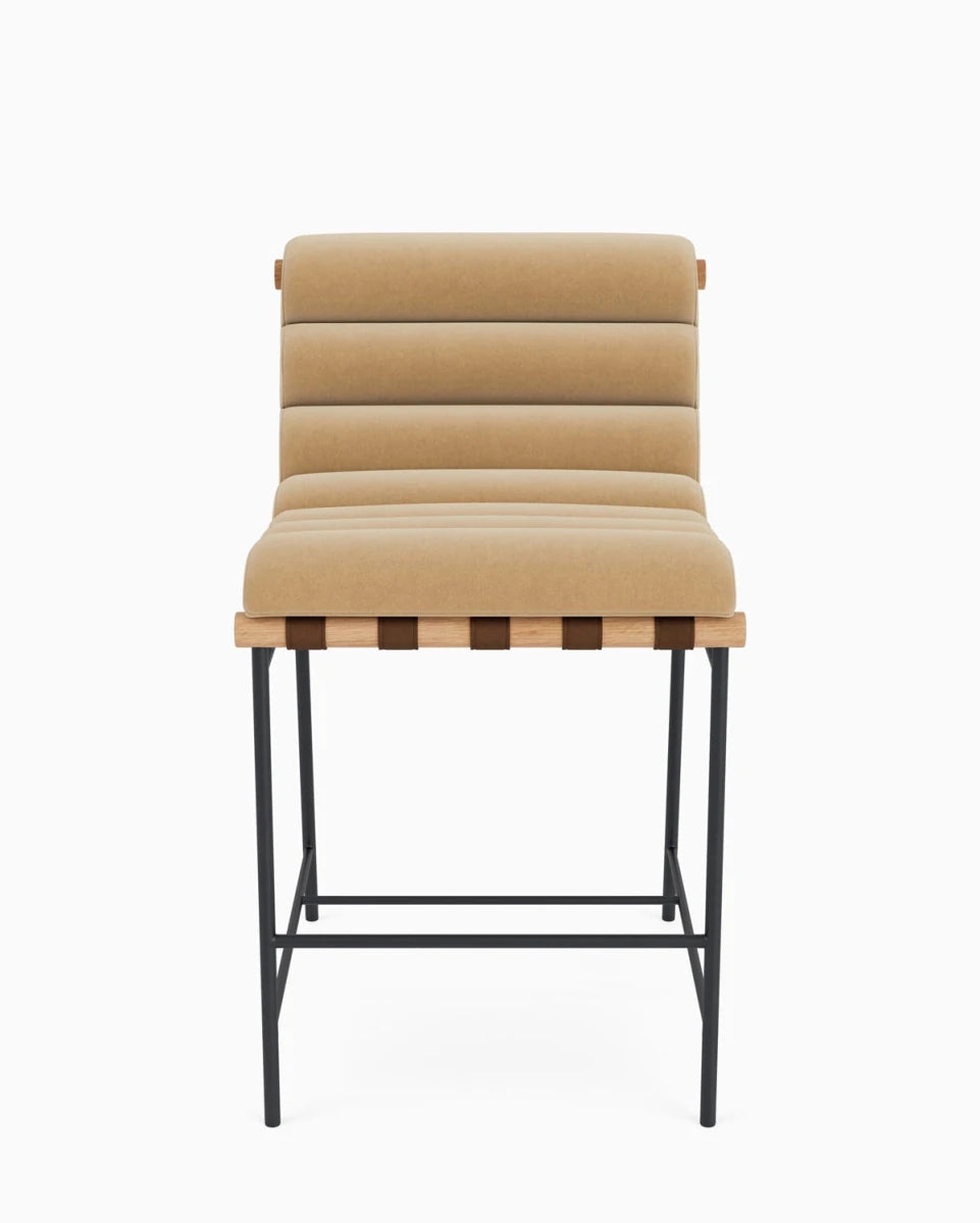 Caramel Velvet / White Oak / Counter (24" Height)