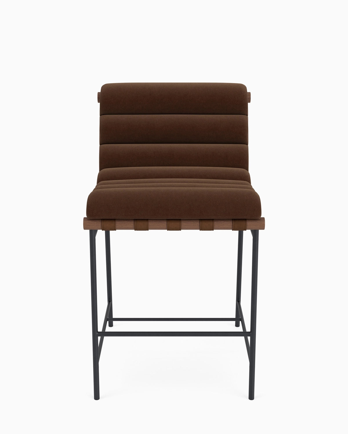 Cognac Velvet / Walnut / Counter (24" Height)