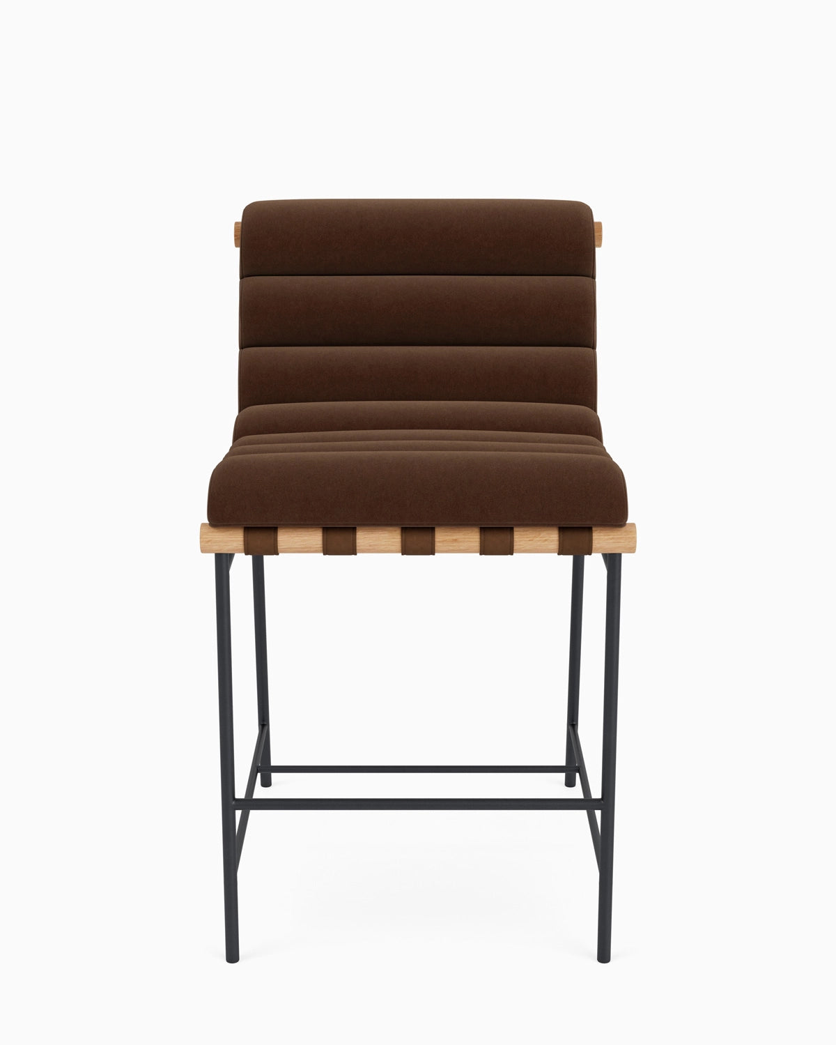 Cognac Velvet / White Oak / Counter (24" Height)