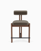 Mushroom Velvet / Walnut Frame / Counter (24.5" Height)