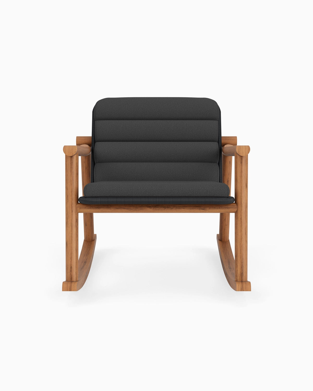 Slate FIQA Boucle / Black Rattan Seat