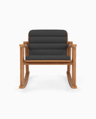 Slate FIQA Boucle / Tan Rattan Seat