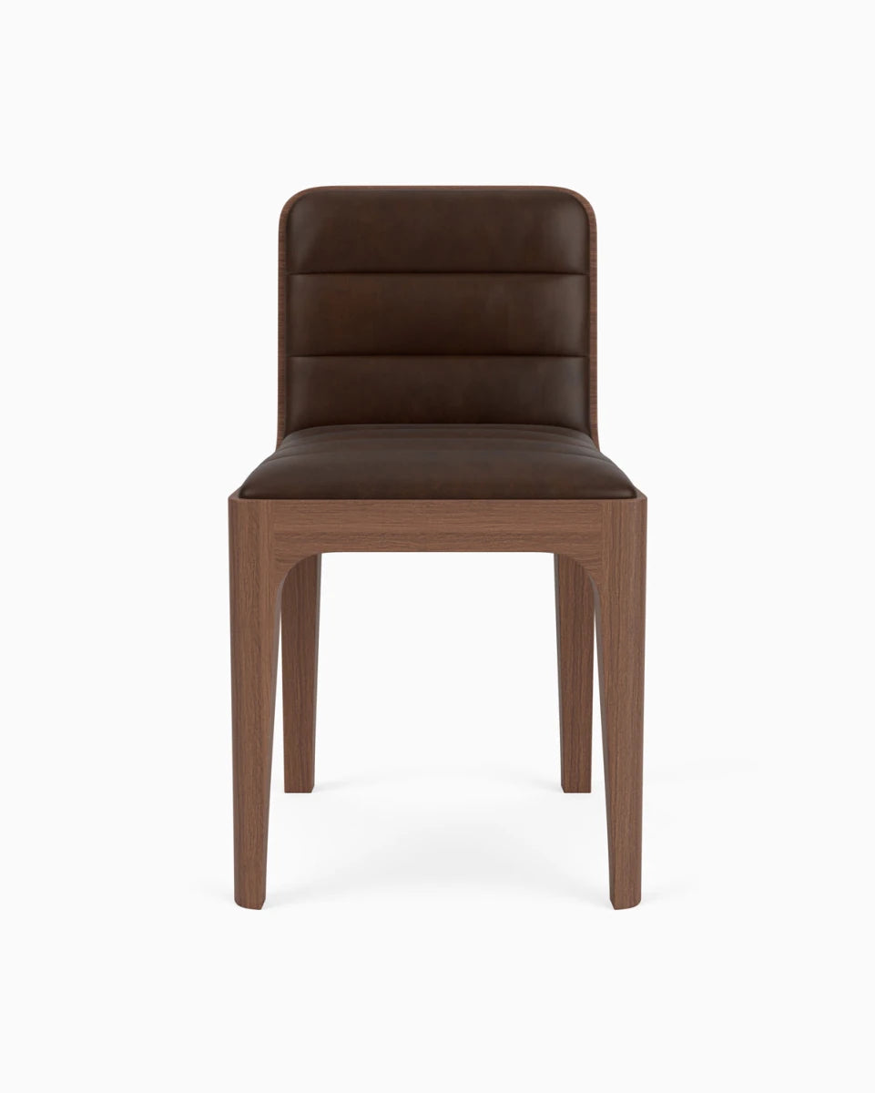 Maple Leather Seat / Walnut Frame
