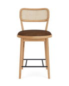 Chestnut Leather / White Oak / Counter (24" Height)