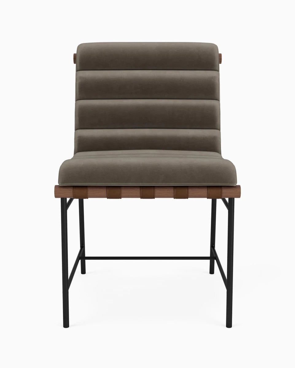 Mushroom Velvet / Walnut