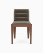 Mushroom Velvet Seat / Walnut Frame