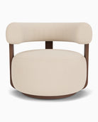 Oat Boucle / Walnut Frame
