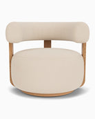 Oat Boucle / White Oak Frame