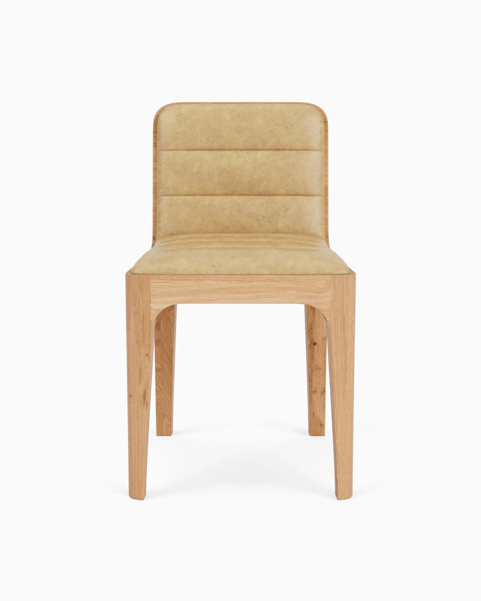 Sunflower Leather Seat / White Oak Frame