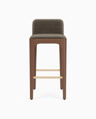 Mushroom Velvet Seat / Walnut Frame / Bar (30.5" Height)