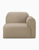Almond / End Seater with Left Arm