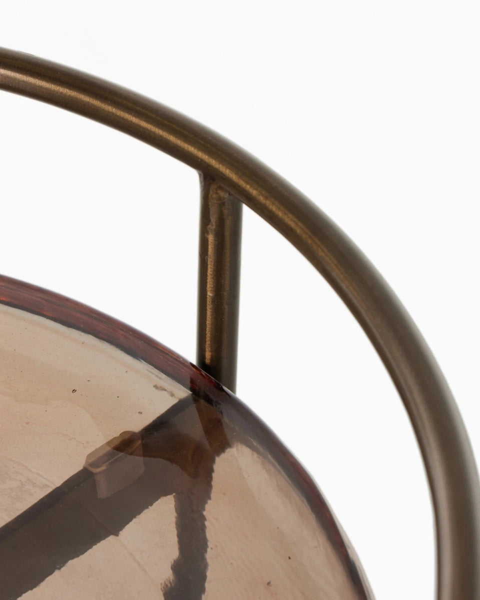 Smoked Brown Cast Glass