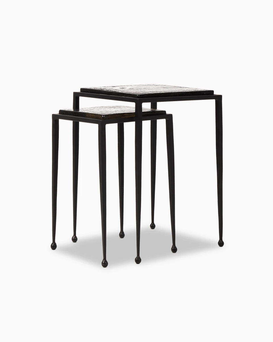 Smoked Black Cast Glass