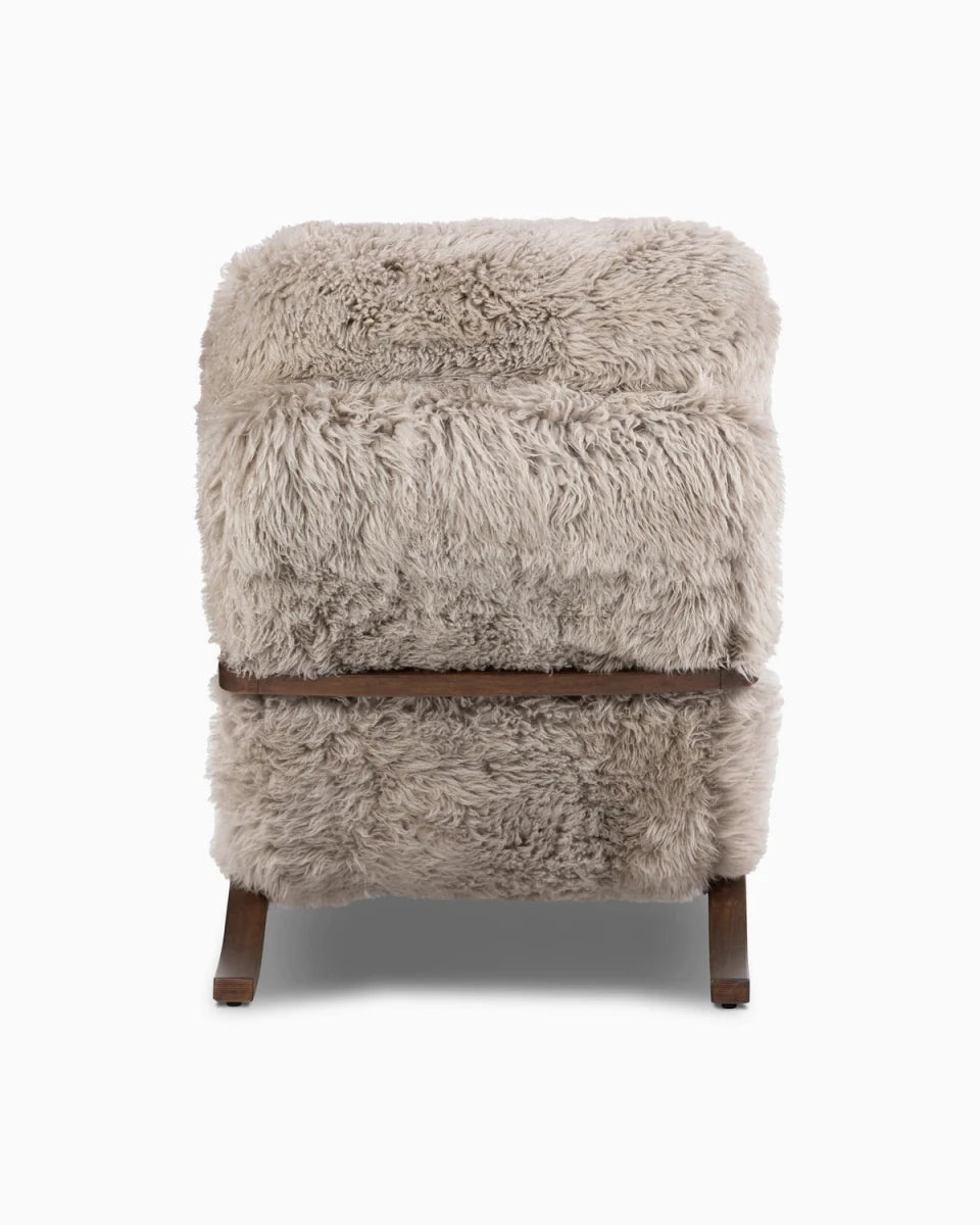 Taupe Mongolian Fur