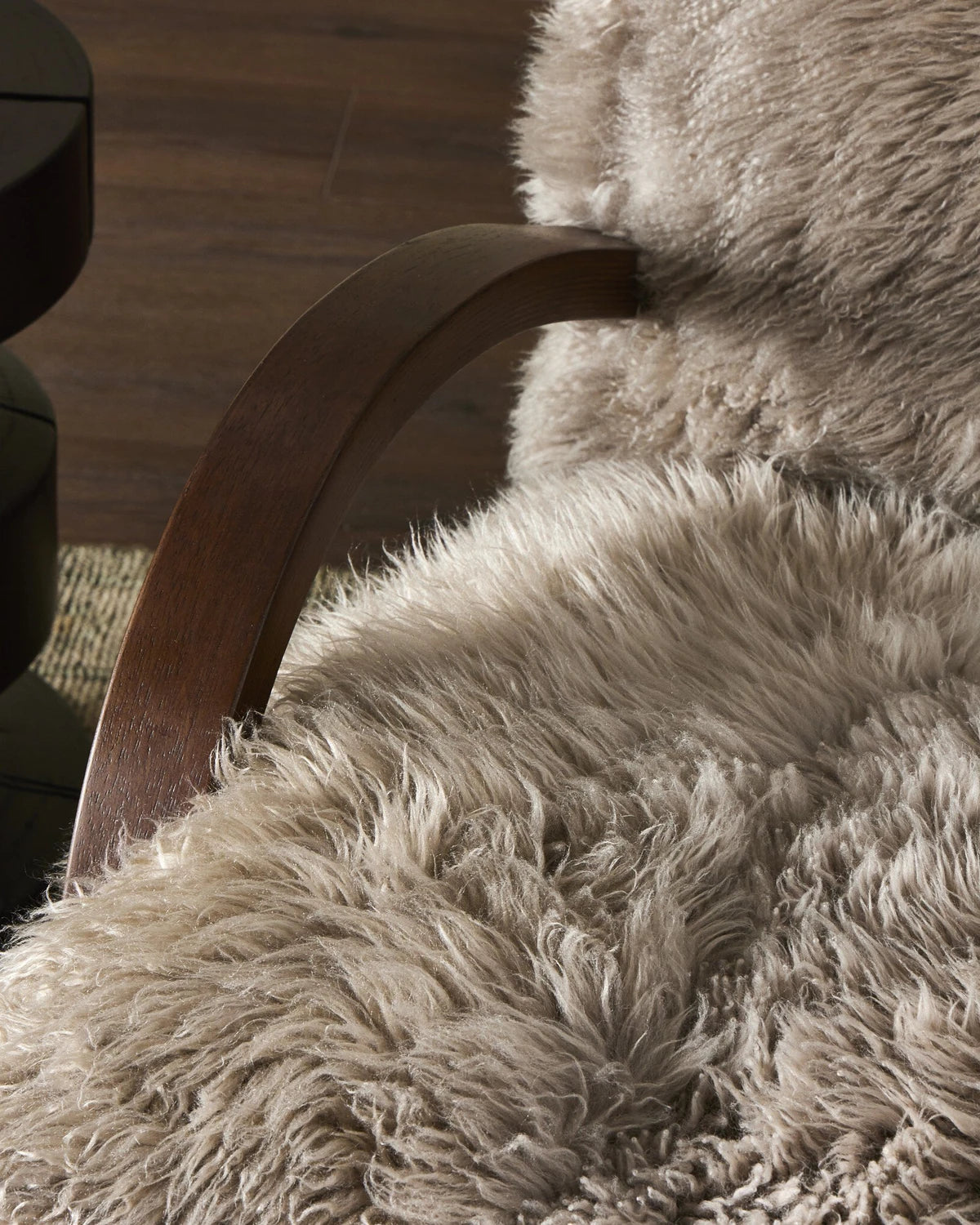 Taupe Mongolian Fur