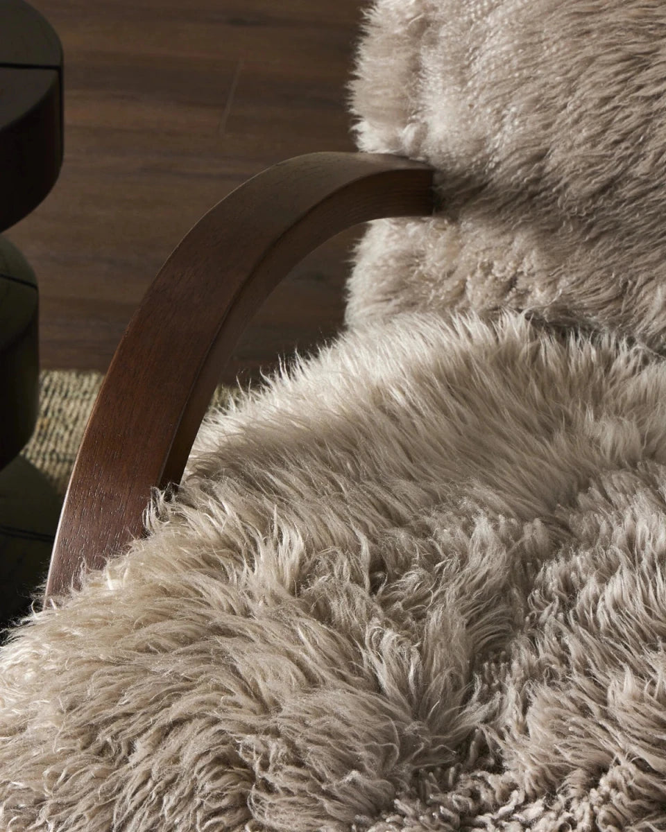 Taupe Mongolian Fur