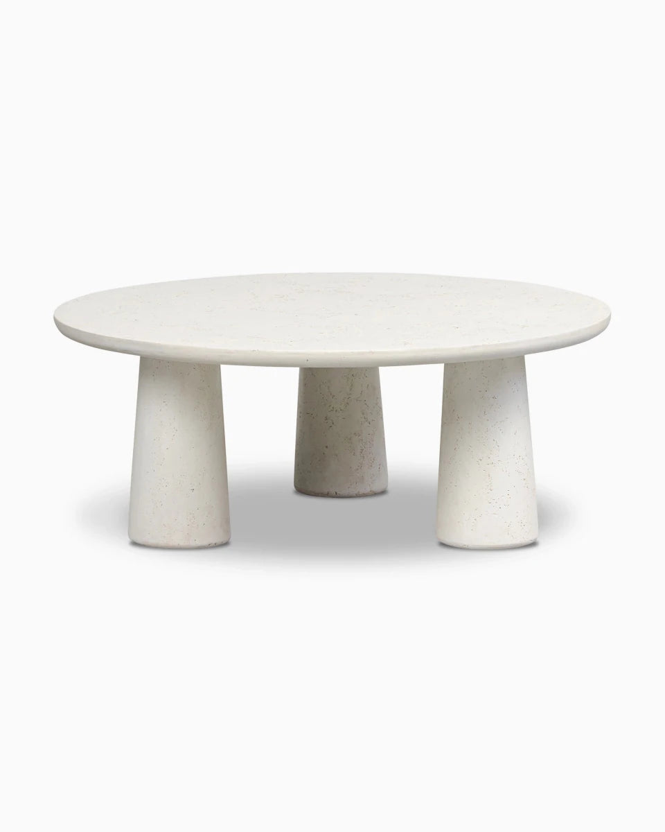Aged White Concrete / Large (36")